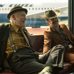 John Malkovich and Sam Rockwell in WILD HORSE NINE.