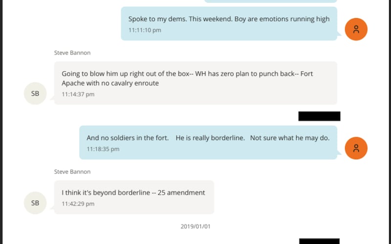 Text exchanges with Steve Bannon uncovered in Epstein files.