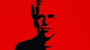 Silhouetted image of Jeffrey Epstein