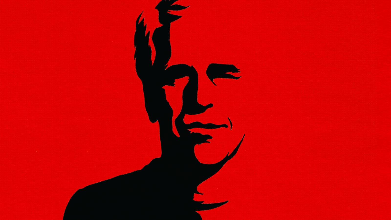 Silhouetted image of Jeffrey Epstein