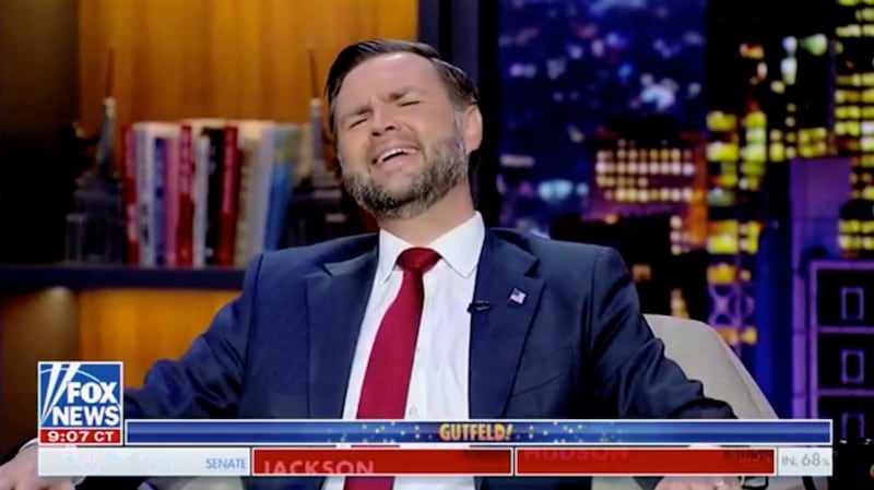 JD Vance reacts to Greg Gutfeld saying the new Iran leader is gay.