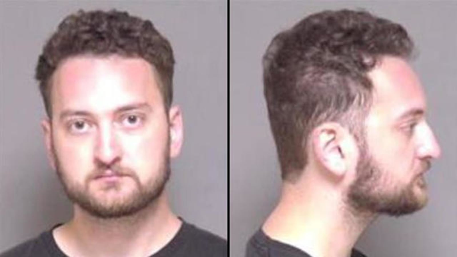 Side-by-side mugshots of Connor Bowman.