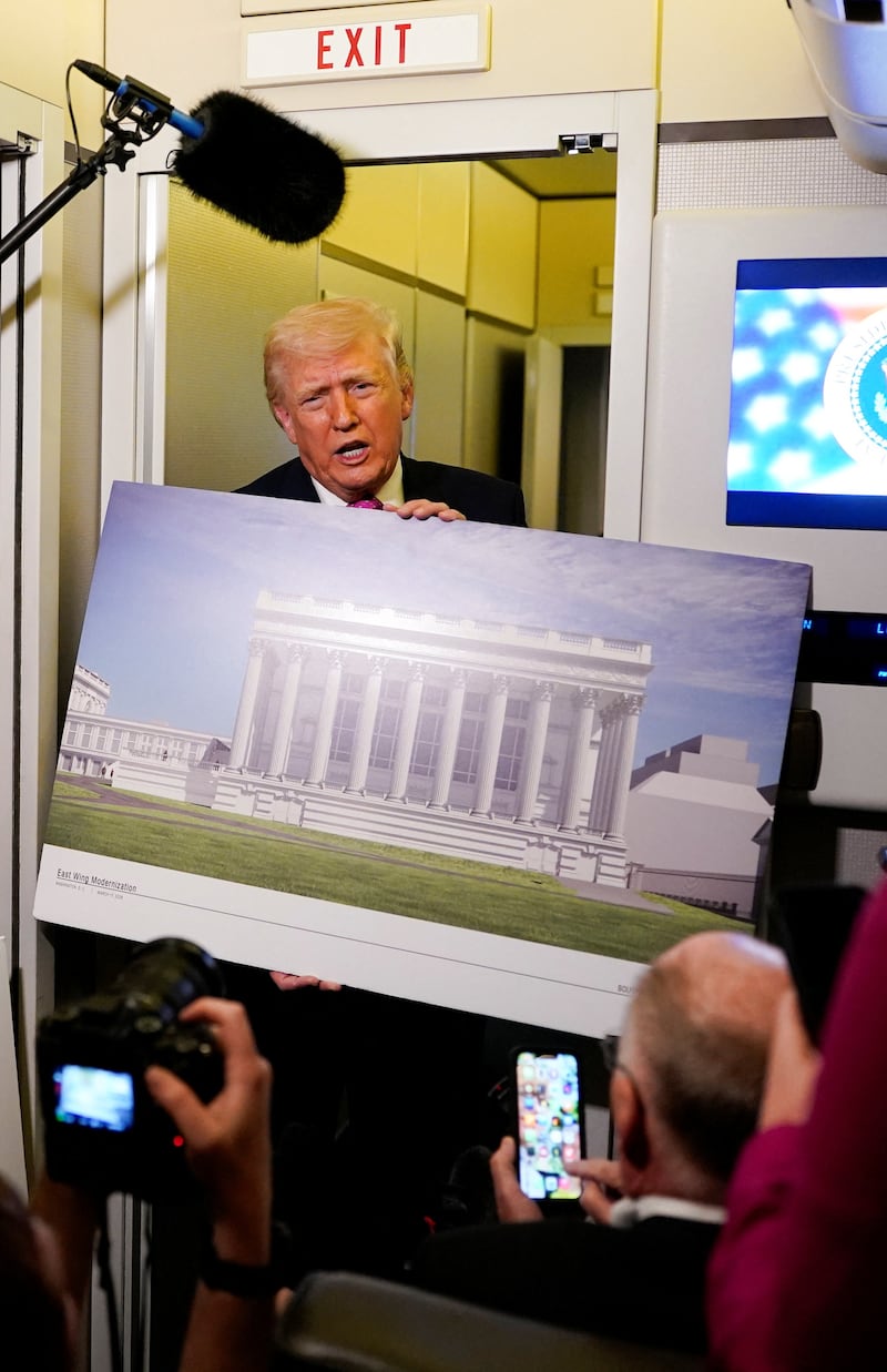 Trump has often shared renderings of the planned White House ballroom, which would dwarf the East Wing it is replacing.