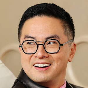 HOLLYWOOD, CALIFORNIA - MARCH 02: (L-R) Matt Rogers and Bowen Yang attend the 97th Annual Oscars at Dolby Theatre on March 02, 2025 in Hollywood, California. (Photo by Arturo Holmes/WireImage)