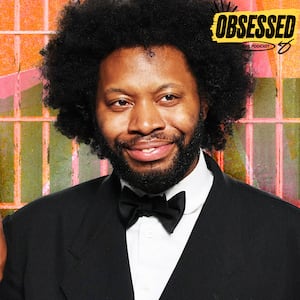 A photo illo illustration of Jeremy O. Harris for the Obsessed podcast.