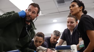 Noah Wyle and the cast of 'The Pitt'