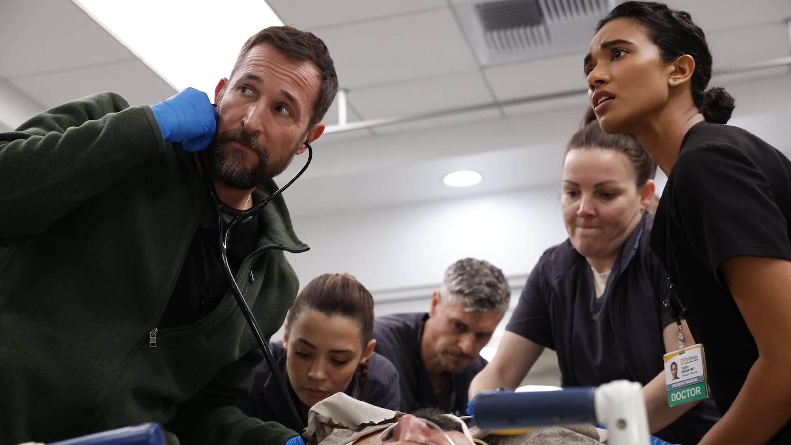 Noah Wyle and the cast of 'The Pitt'