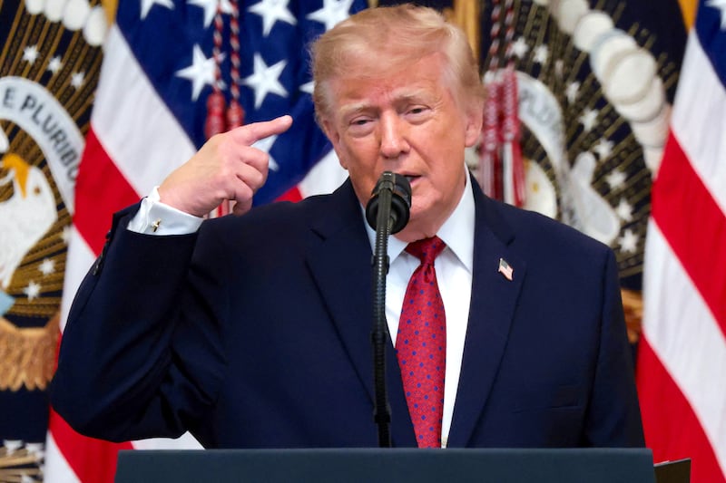 The White House called the ads “Presidential public service announcements,” even though one is identical to the ad that aired during Trump's 2024 campaign.