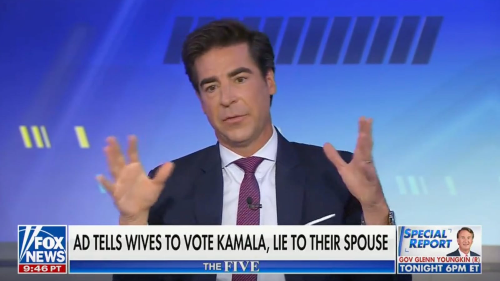 Jesse Watters said that his wife voting for Harris would be the same as if she had an affair.