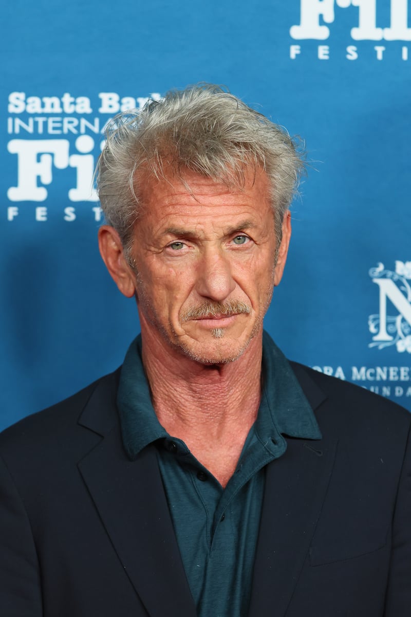 SANTA BARBARA, CALIFORNIA - FEBRUARY 9: Sean Penn attends the 41st Santa Barbara International Film Festival: Hammond Cinema Vanguard Award at The Arlington Theatre on February 9, 2026 in Santa Barbara, California. (Photo by JB Lacroix/WireImage)