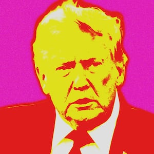 Donald Trump photo illustration, illo