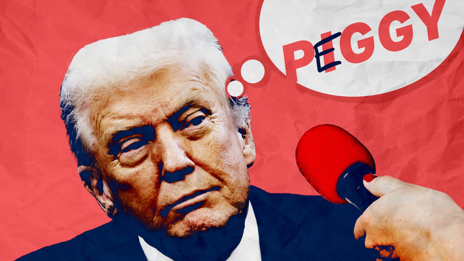 Trump's supporters are claiming he said "Peggy" not "Piggy".