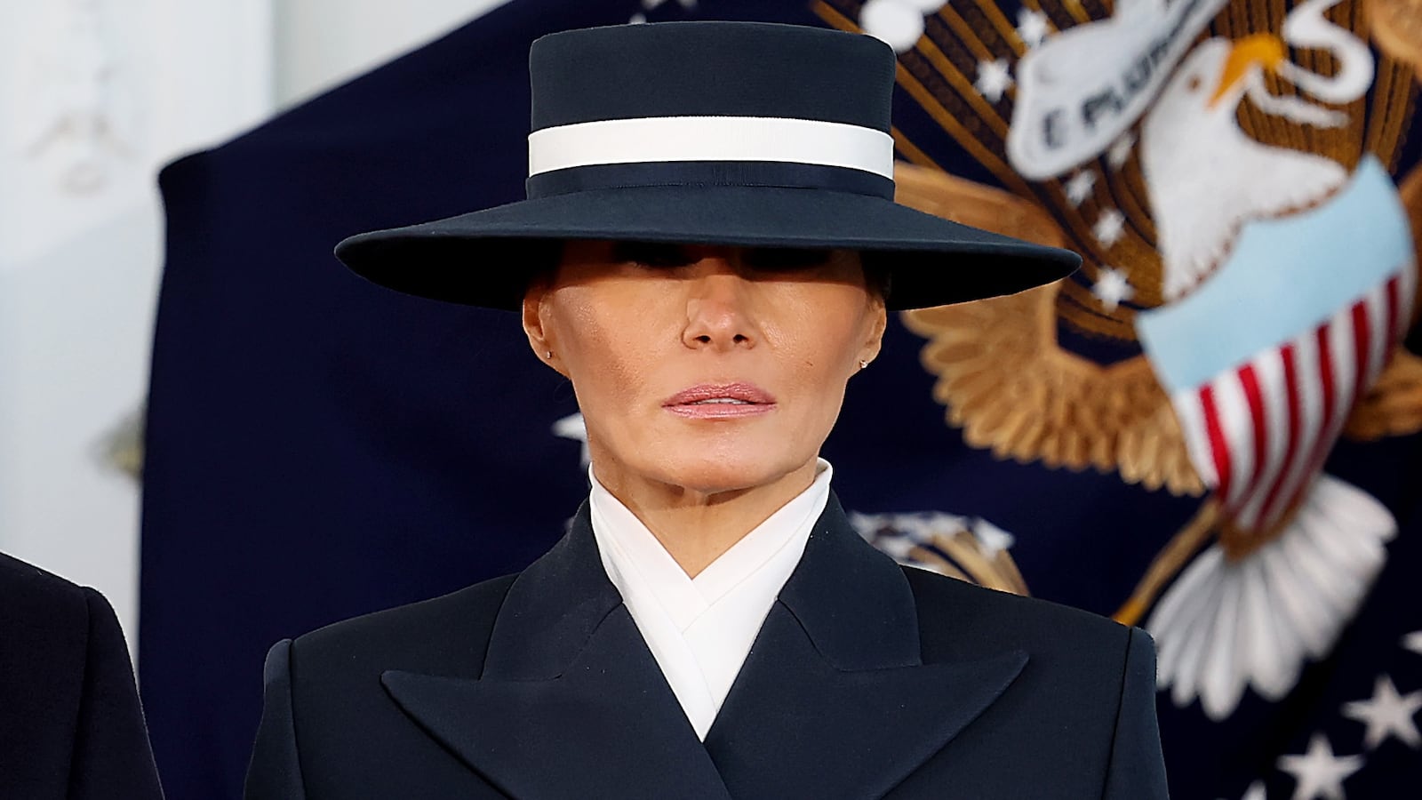 Melania Trump at the inauguration.