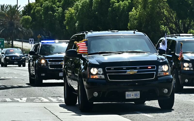 Vice President JD Vance's motorcade