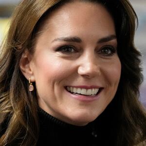 Britain's Catherine, Princess of Wales, reacts as she visits Sebby's Corner in north London, Britain November 24, 2023.