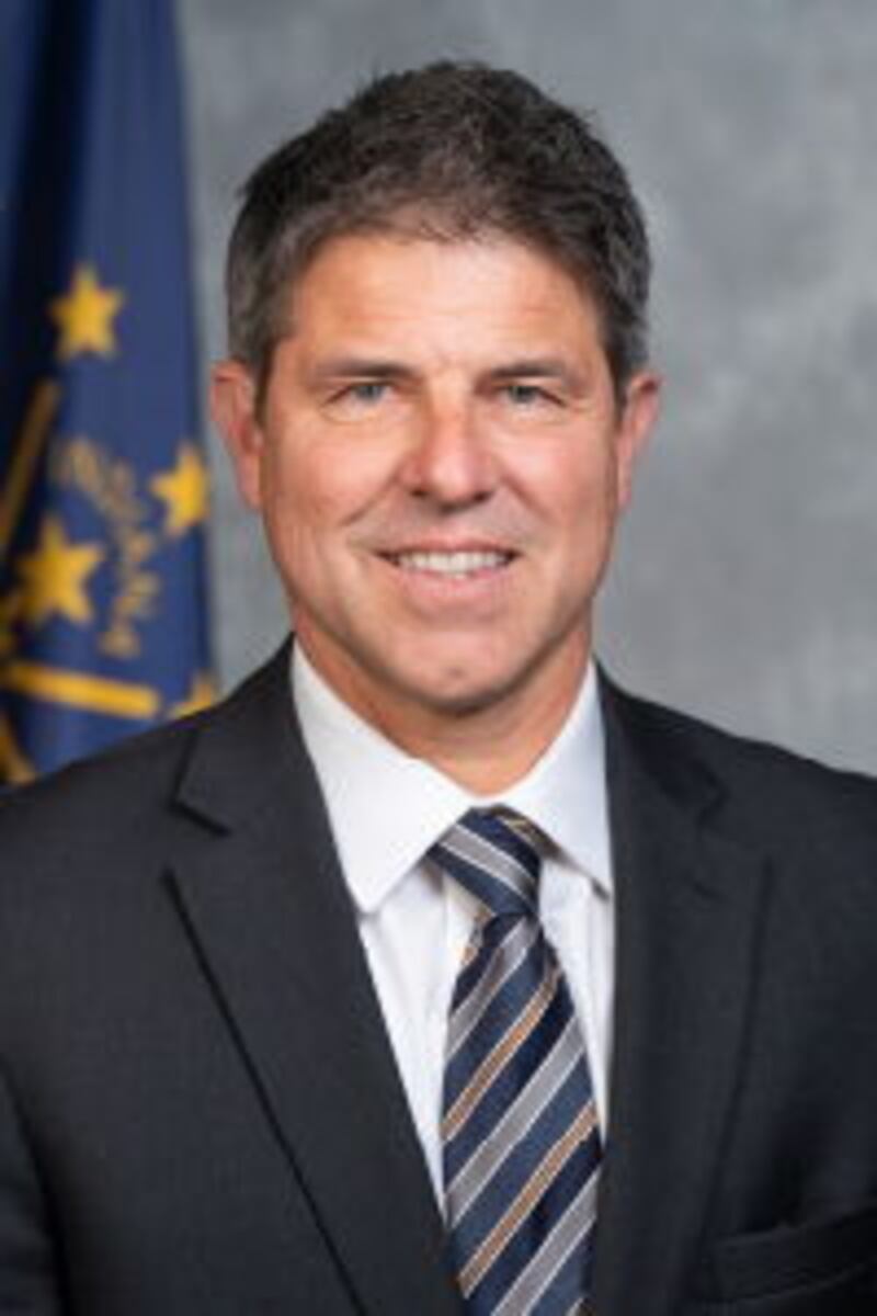 Official portrait of Indiana Senate Pro Tem President Rodric Bray.