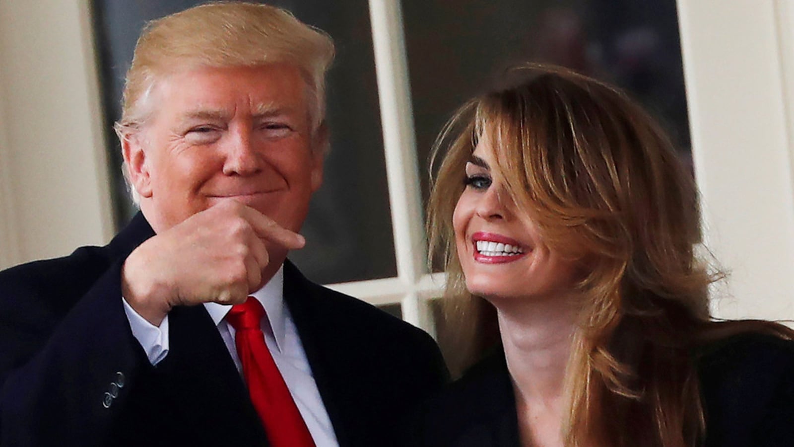 Hope Hicks and Donald Trump