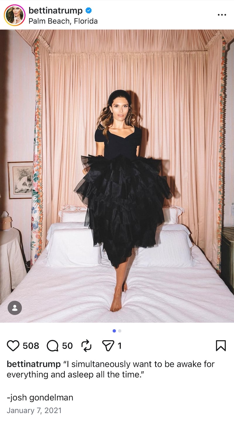 Bettina Anderson Instagram post