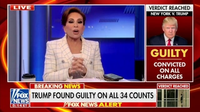 Jeanine Pirro talk about Trump guilty verdict.
