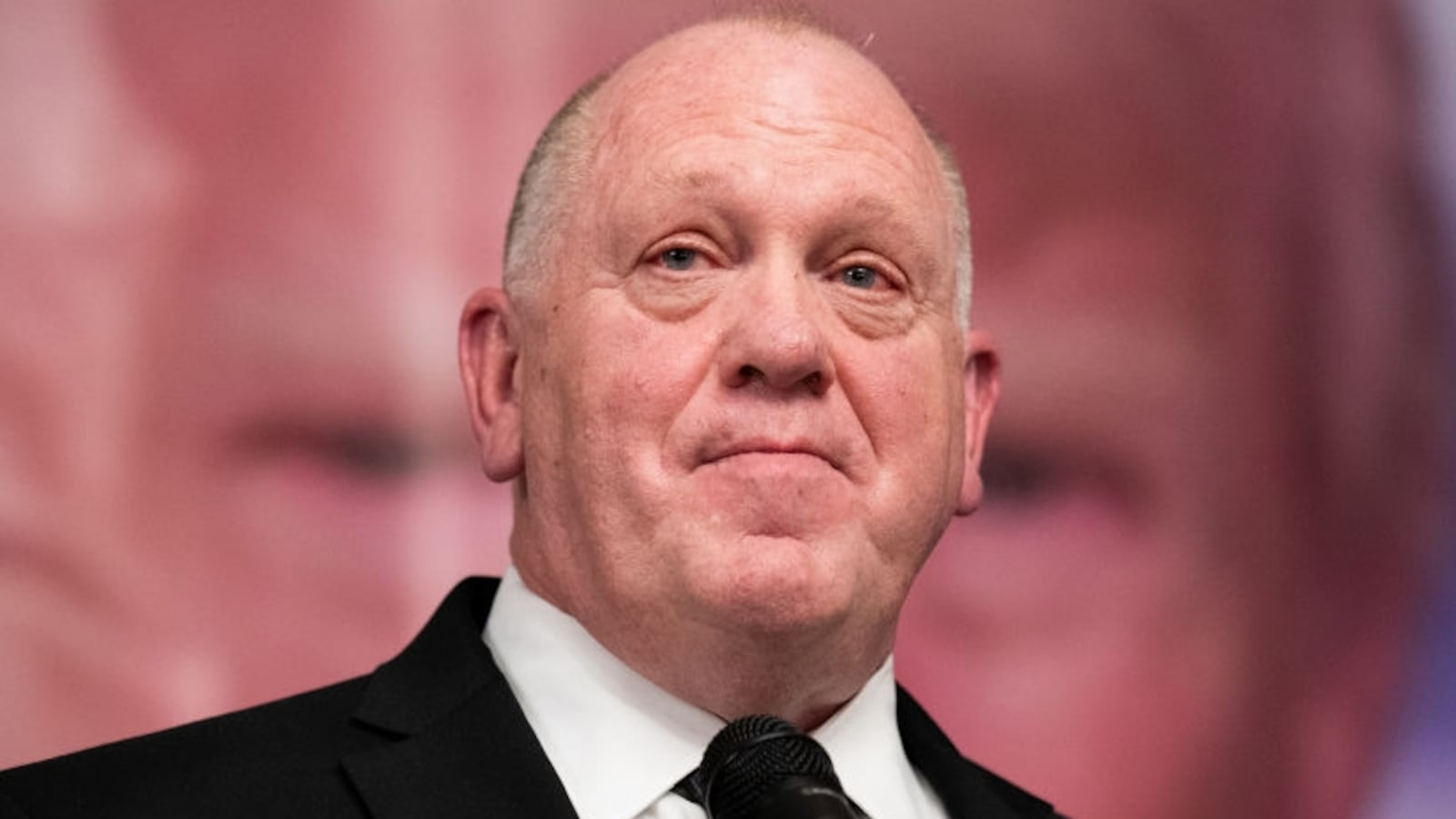 Tom Homan, a FOX News contributor and former Trump Administration Head of Immigration and Customs Enforcement (ICE) delivers the keynote speech at the Columbiana County Lincoln Day Dinner in Salem, Ohio on Friday, March 15, 2024.