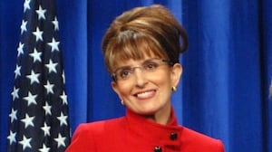 Tina Fey as Sarah Palin and Amy Poehler as Hillary Clinton