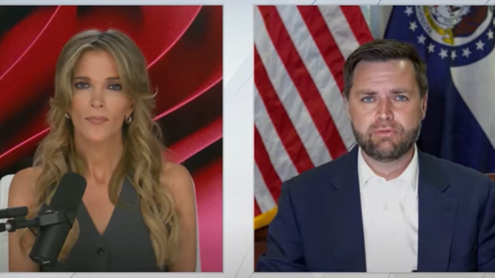 Megyn Kelly and J.D. Vance