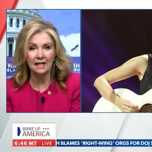 Sen. Marsha Blackburn (R-TN) discussing Taylor Swift on Newsmax.