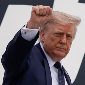 U.S. President Donald Trump boards the new Qatari-gifted Air Force One en route to New York City, at Joint Base Andrews, Maryland, U.S., July 17, 2026. REUTERS/Evan Vucci