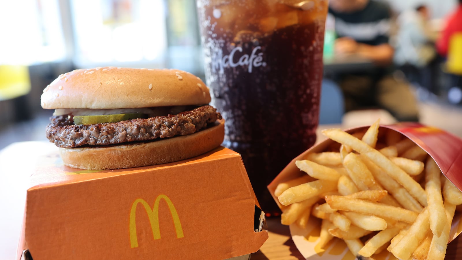 A McDonald’s Quarter Pounder hamburger meal is seen at a McDonald's on Oct. 23, 2024, in the Flatbush neighborhood in the Brooklyn borough of New York City.