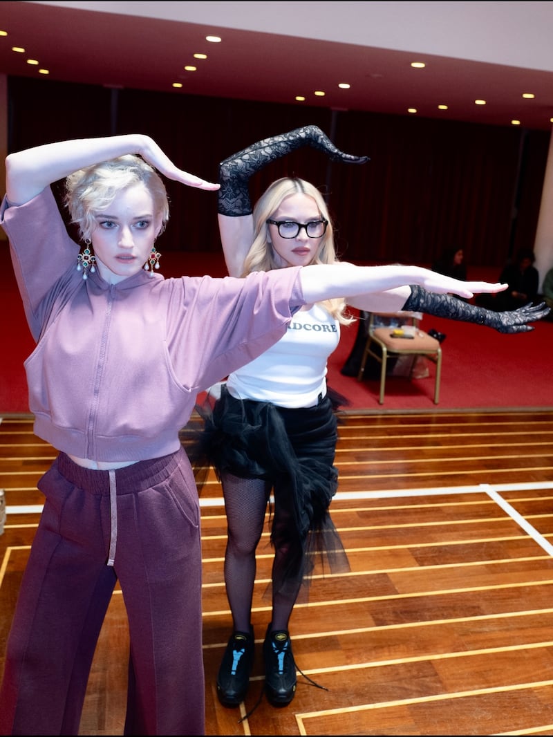 Julia Garner and Madonna in Venice