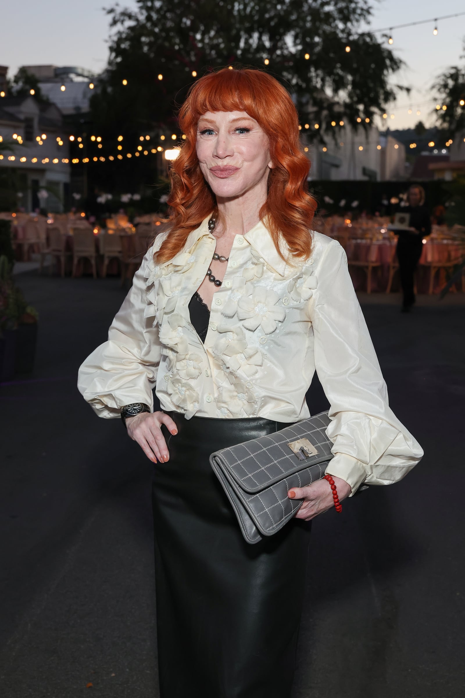 STUDIO CITY, CALIFORNIA - OCTOBER 11: Kathy Griffin attends the 35th annual Environmental Media Awards Gala, sponsored by Radford Studio Center and Toyota at Radford Studio Center on October 11, 2025 in Studio City, California. (Photo by Amy Sussman/Getty Images for The Environmental Media Association )