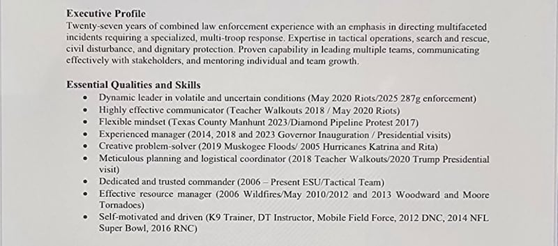 Lance Schroyer's resume, obtained by PunchUp.