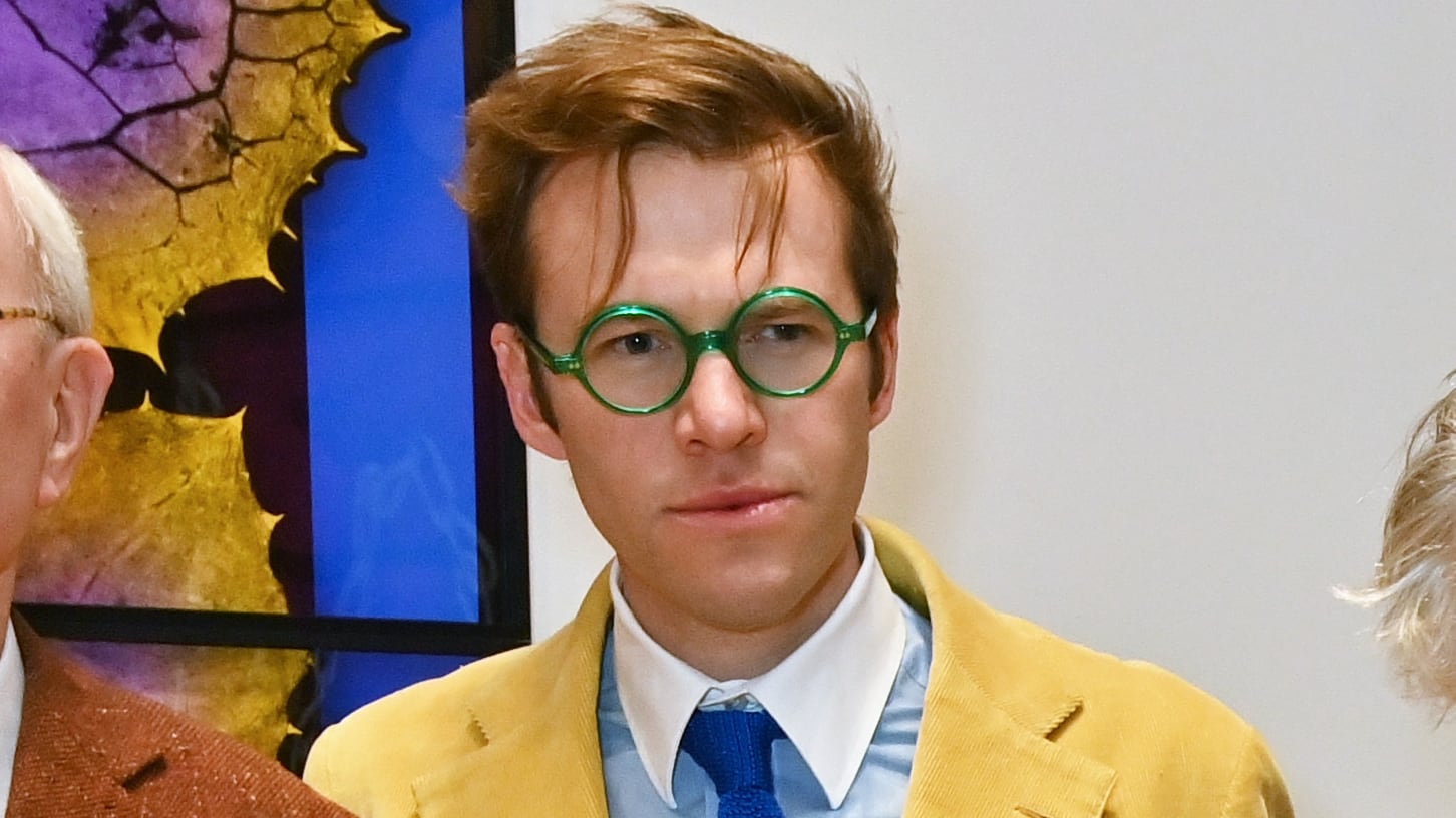 Garrett Moore (second from left) and his father Derry Moore (middle), 12th Earl of Drogheda.