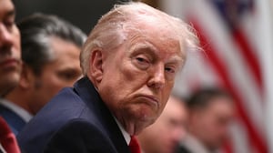 President Donald Trump insisted on Thursday that he was not sleeping in his previous Cabinet meetings when he had his eyes closed, but said he shut his eyes because the meetings were "pretty boring."
