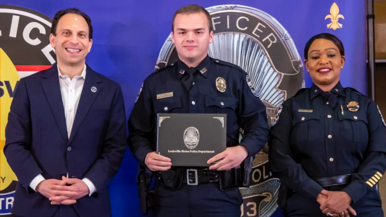 The Louisville cop who was shot in the head during a mass shooting last month has been taken off a ventilator.