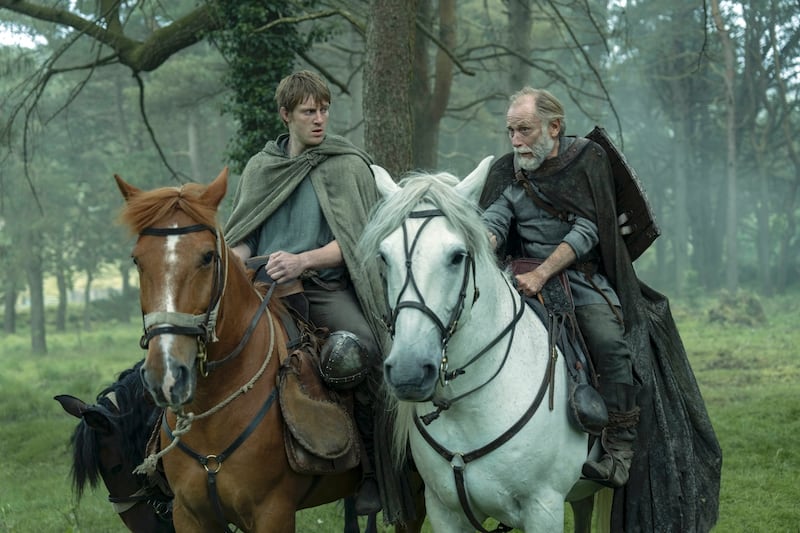 Danny Webb and Peter Claffey in "A Knight of the Seven Kingdoms"