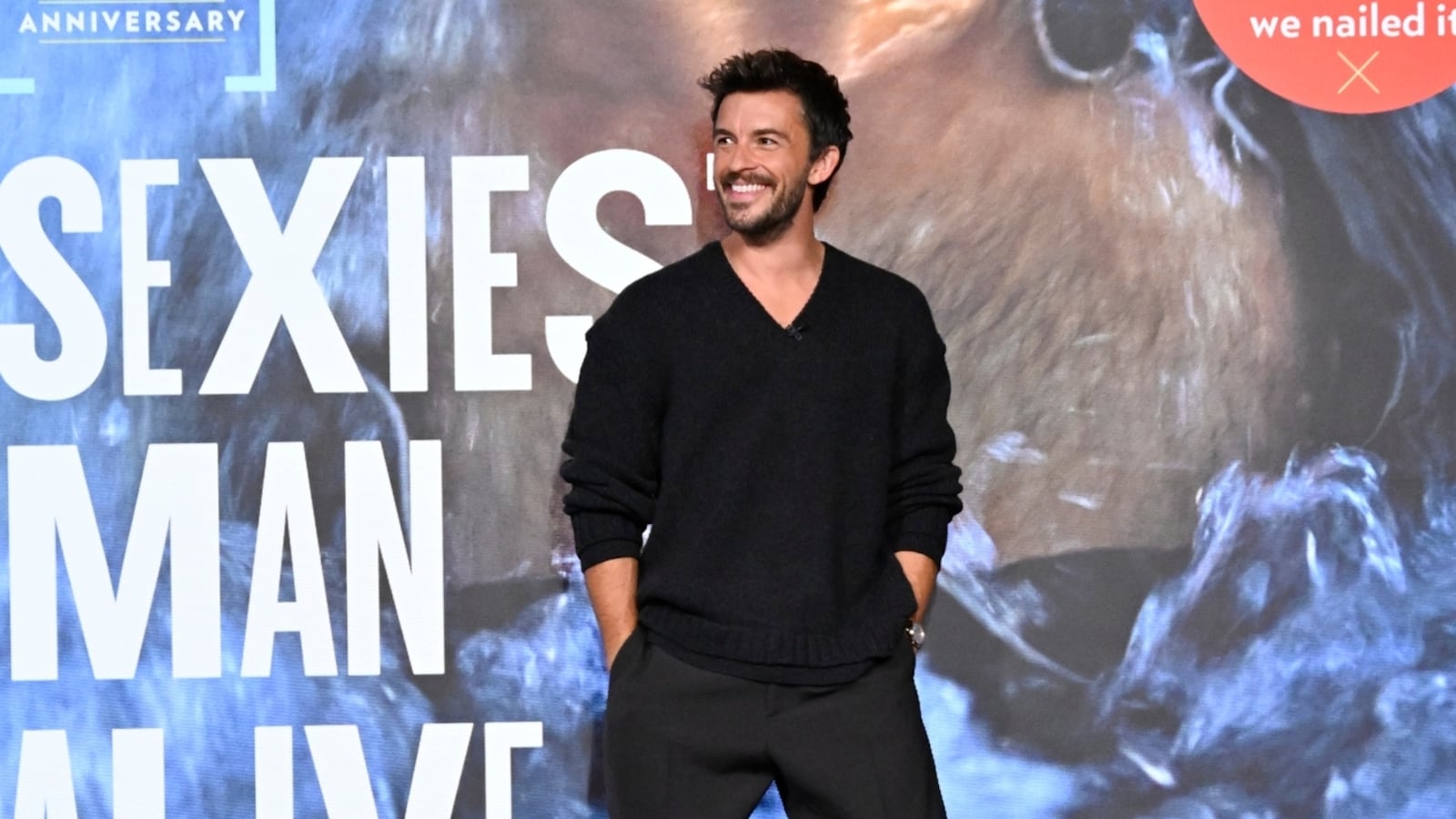 THE TONIGHT SHOW STARRING JIMMY FALLON -- Episode 2207 -- Pictured: "People's Sexiest Man Alive" Jonathan Bailey arrives on Monday, November 3, 2025 -- (Photo by: Todd Owyoung/NBC via Getty Images)