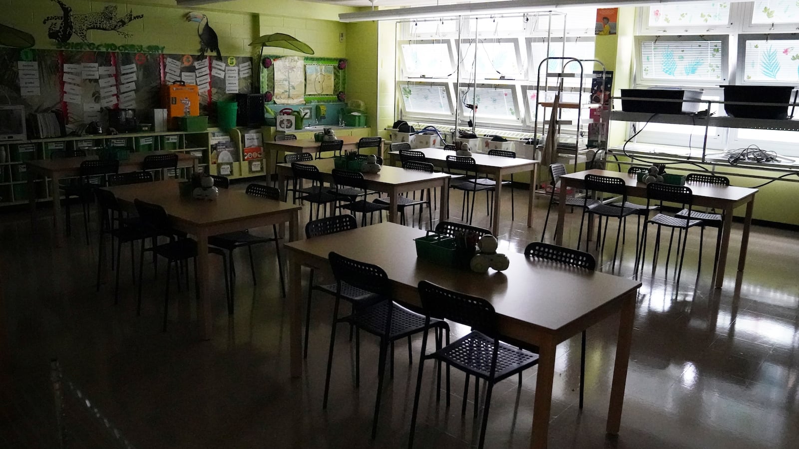 Empty classroom
