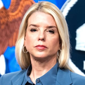 Attorney General Pam Bondi conducts a news conference at the Department of Justice on Thursday, December 4, 2025.