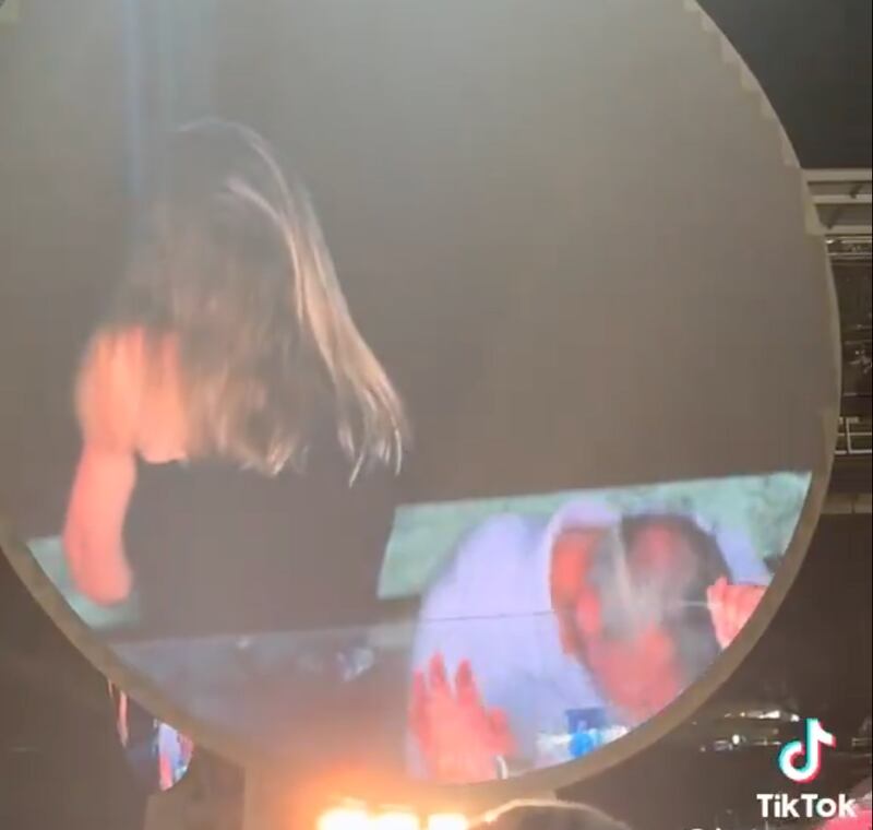 The man identified as Andrew Byron physically ducked to the ground to get out of the camera’s view.