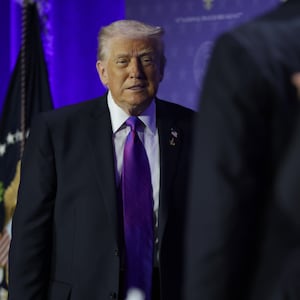 U.S. President Donald Trump attends the 74th annual National Prayer Breakfast at the Washington Hilton.