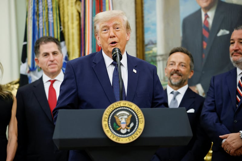 President Donald Trump confirmed plans to build a helipad on the South Lawn of the White House while speaking to reporters on July 6, 2026.
