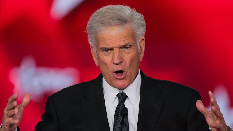Franklin Graham, son of the late Reverend Billy Graham, speaks during the 2026 Conservative Political Action Conference (CPAC) in Grapevine, Texas, U.S., March 26, 2026. REUTERS/Daniel Cole