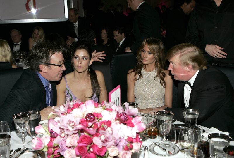 Tim Allen, Jane Hajduk, Melania Trump, and Donald Trump