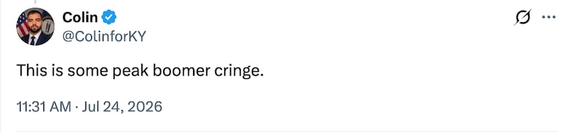 An X user replies to a White House meme of Jimothy the Raccoon