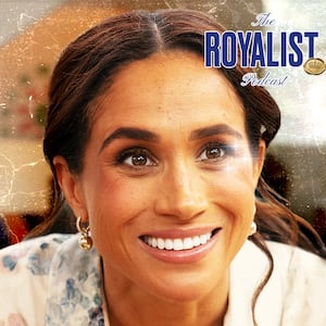 A photo illustration of Meghan Markle for the Royalist podcast.