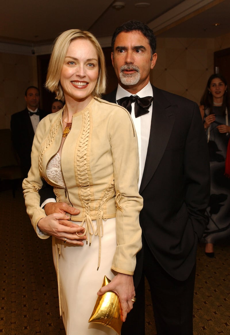Sharon Stone and Phil Bronstein