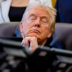 President Donald Trump appears at an event on lowering drug prices in the Oval Office at the White House on November 06, 2025 in Washington, DC.