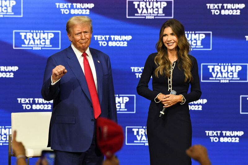 Trump was reportedly considering Noem as a running mate before settling on JD Vance.