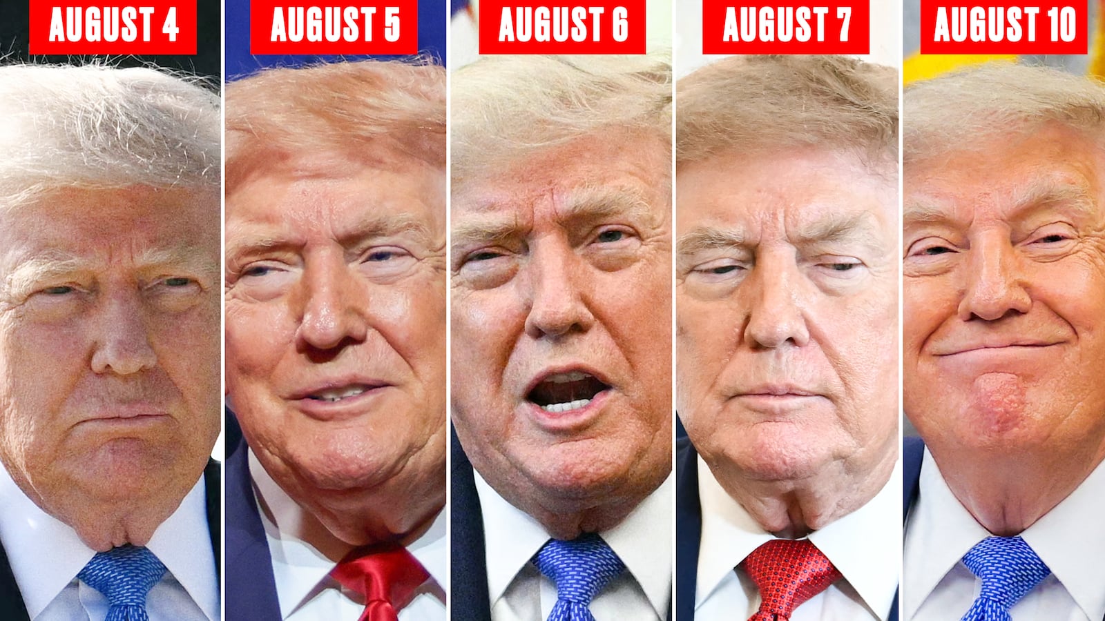 Donald Trump's hair: August 4-10, 2026